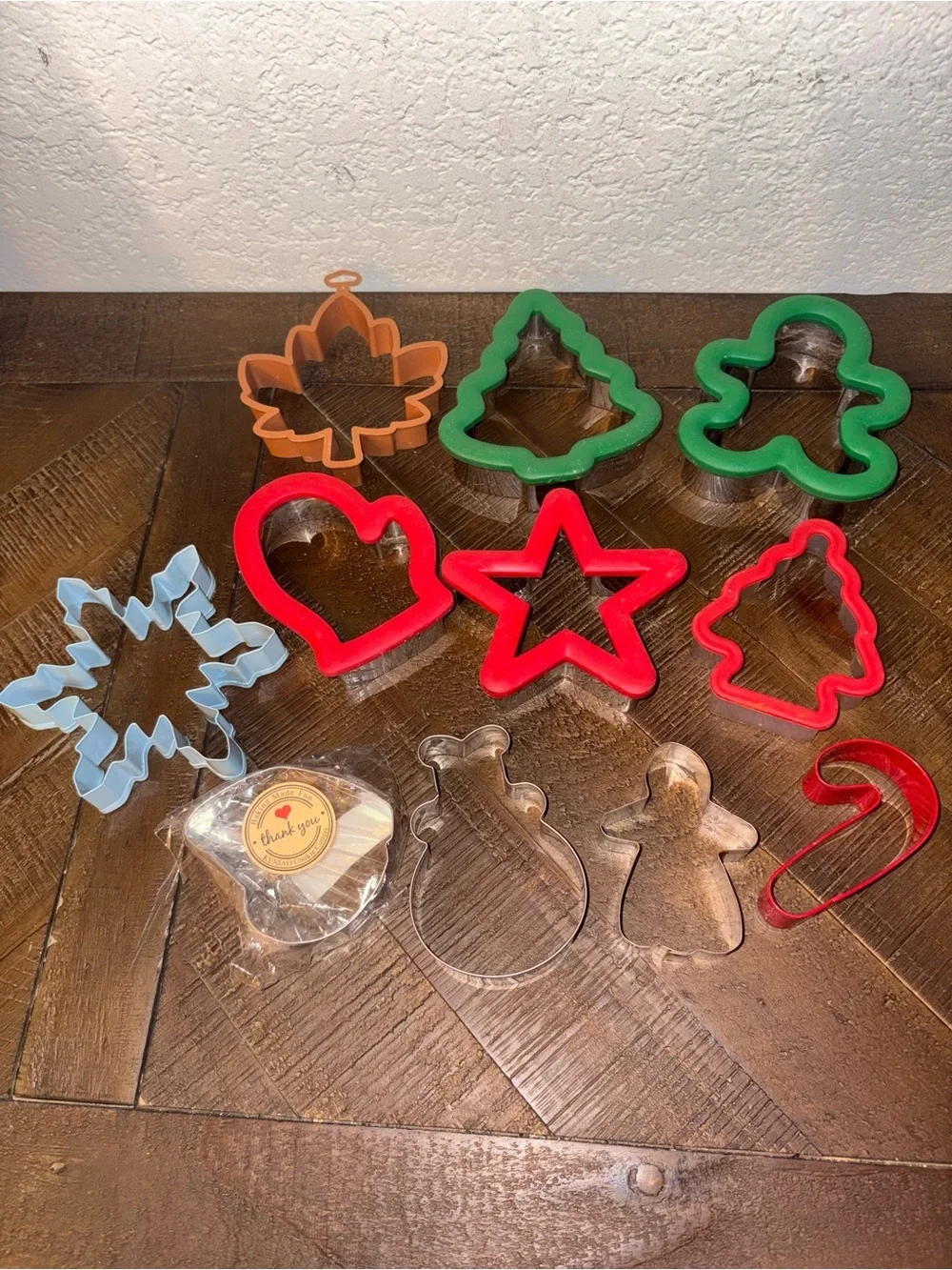 Assorted Holiday Cookie Cutters - Star, Tree, Gingerbread, Snowflake